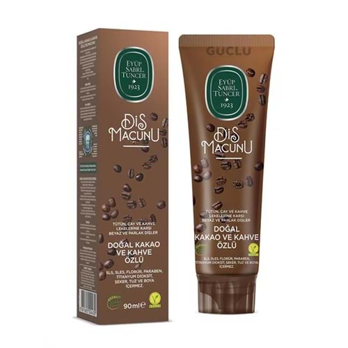 EYÜP SABRİ T. DİŞ MACUNU 90ML KAKAO VE KAHVE ÖZLÜ 5879*12Lİ