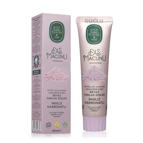 EYÜP SABRİ T. DİŞ MACUNU 90ML İNGİLİZ KARBONATLI 3042*12Lİ
