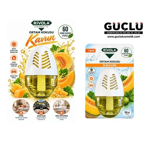 RİVOLA ORTAM KOKUSU KÜRE 100ML KAVUN*24LÜ