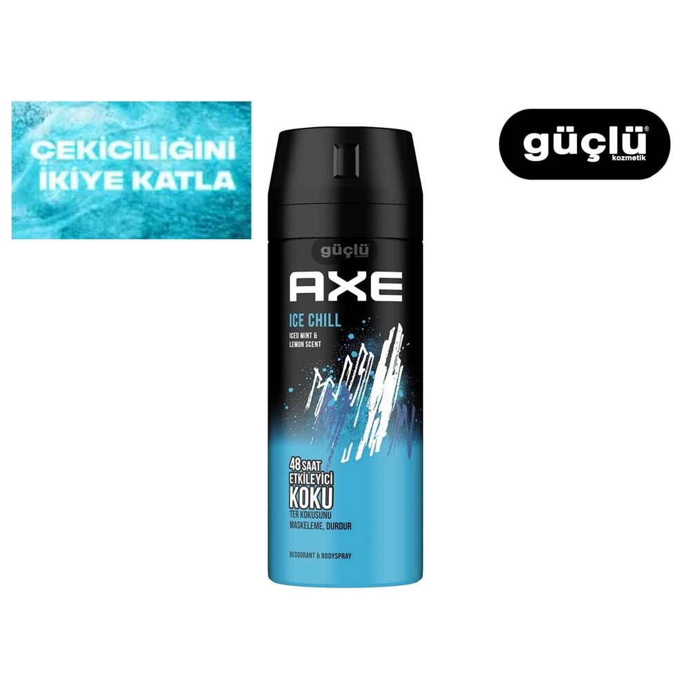 AXE DEODORANT 150ML ICE CHILL*6LI