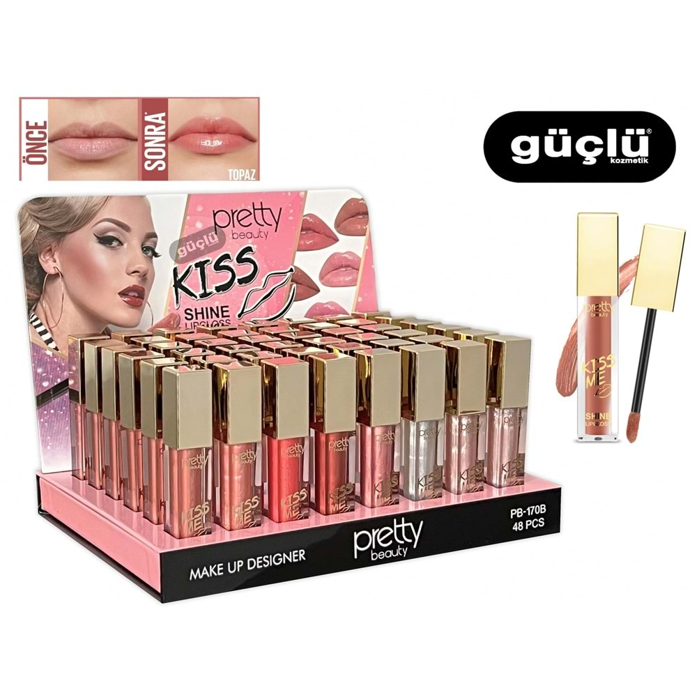 PRETTY BEAUTY SHINE LİP GLOSS PB 170B*48Lİ