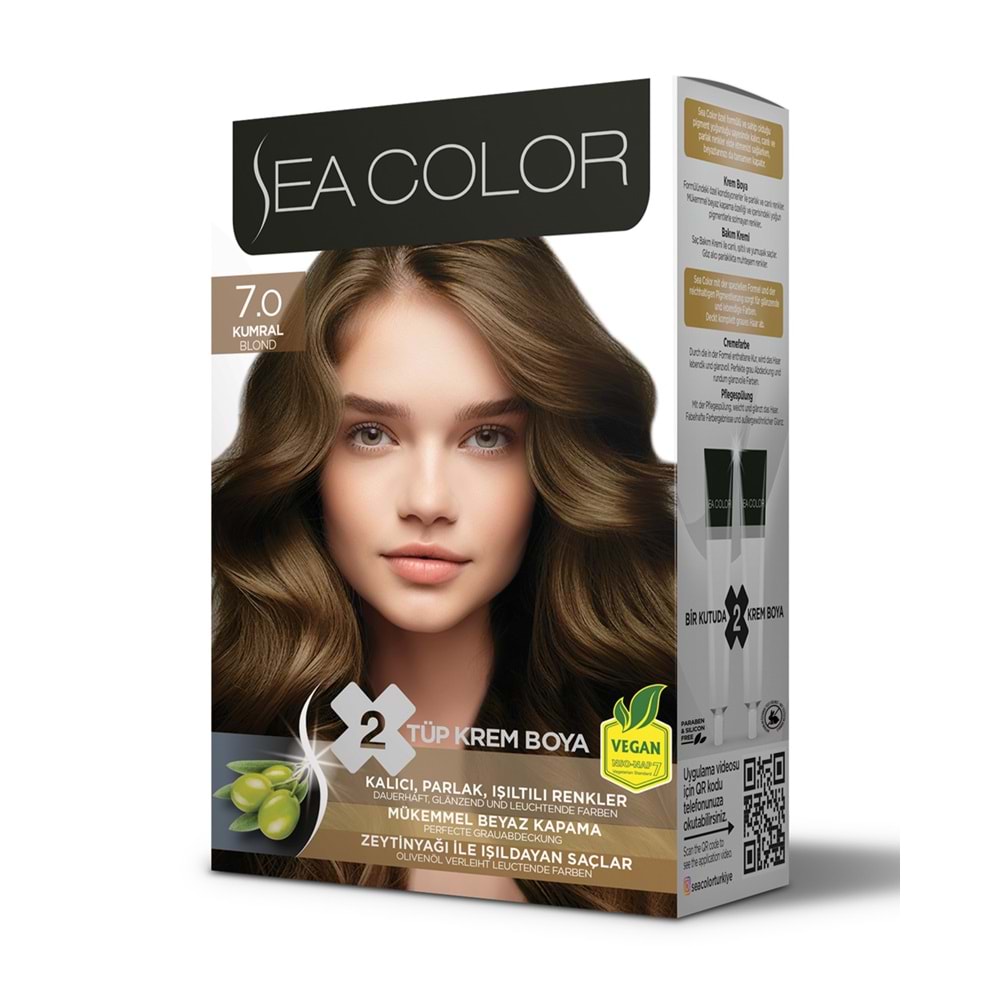SEA COLOR SAÇ BOYASI 7.0 KUMRAL*24LÜ