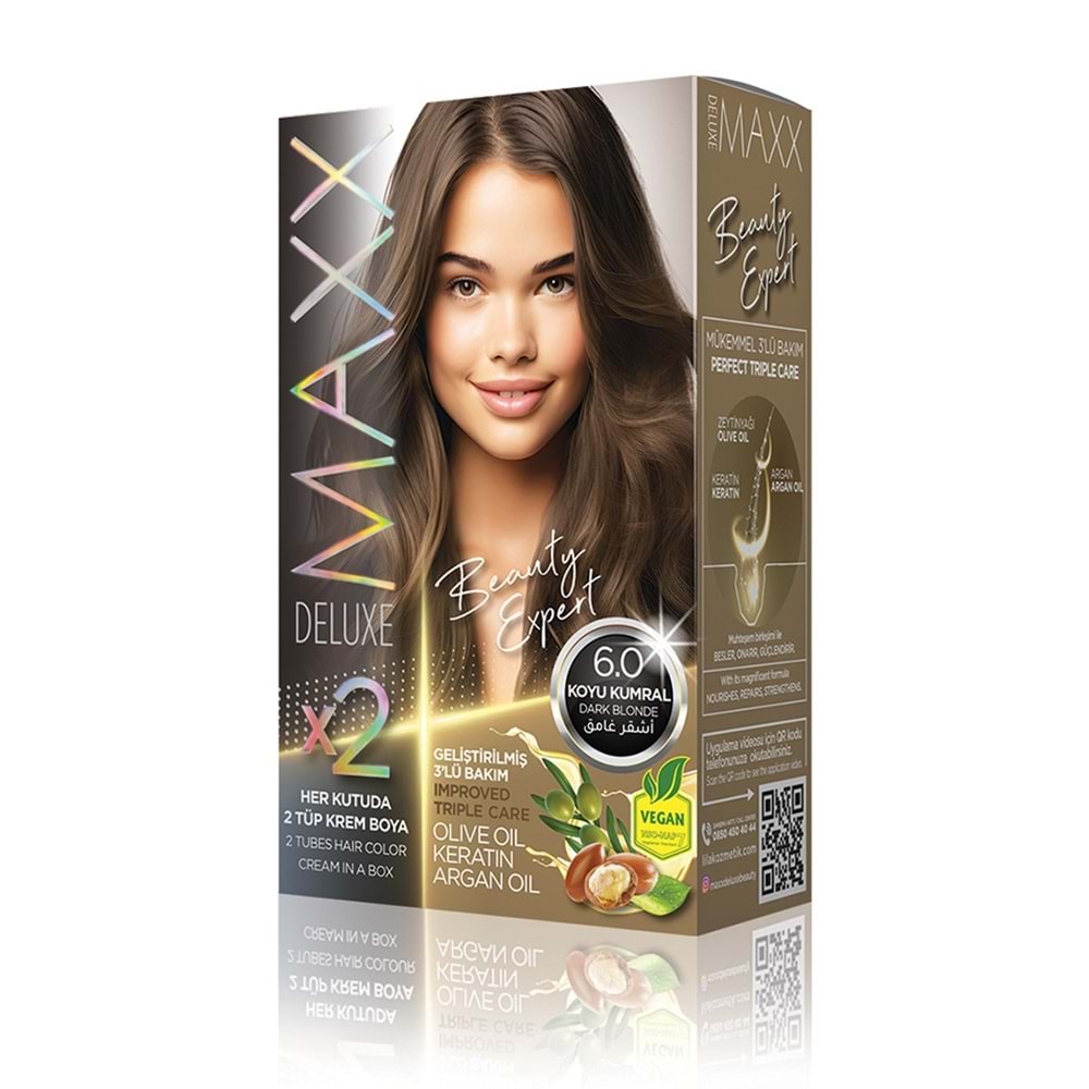 MAXX DELUXE SET SAÇ BOYASI 6.0 KOYU KUMRAL*24LÜ