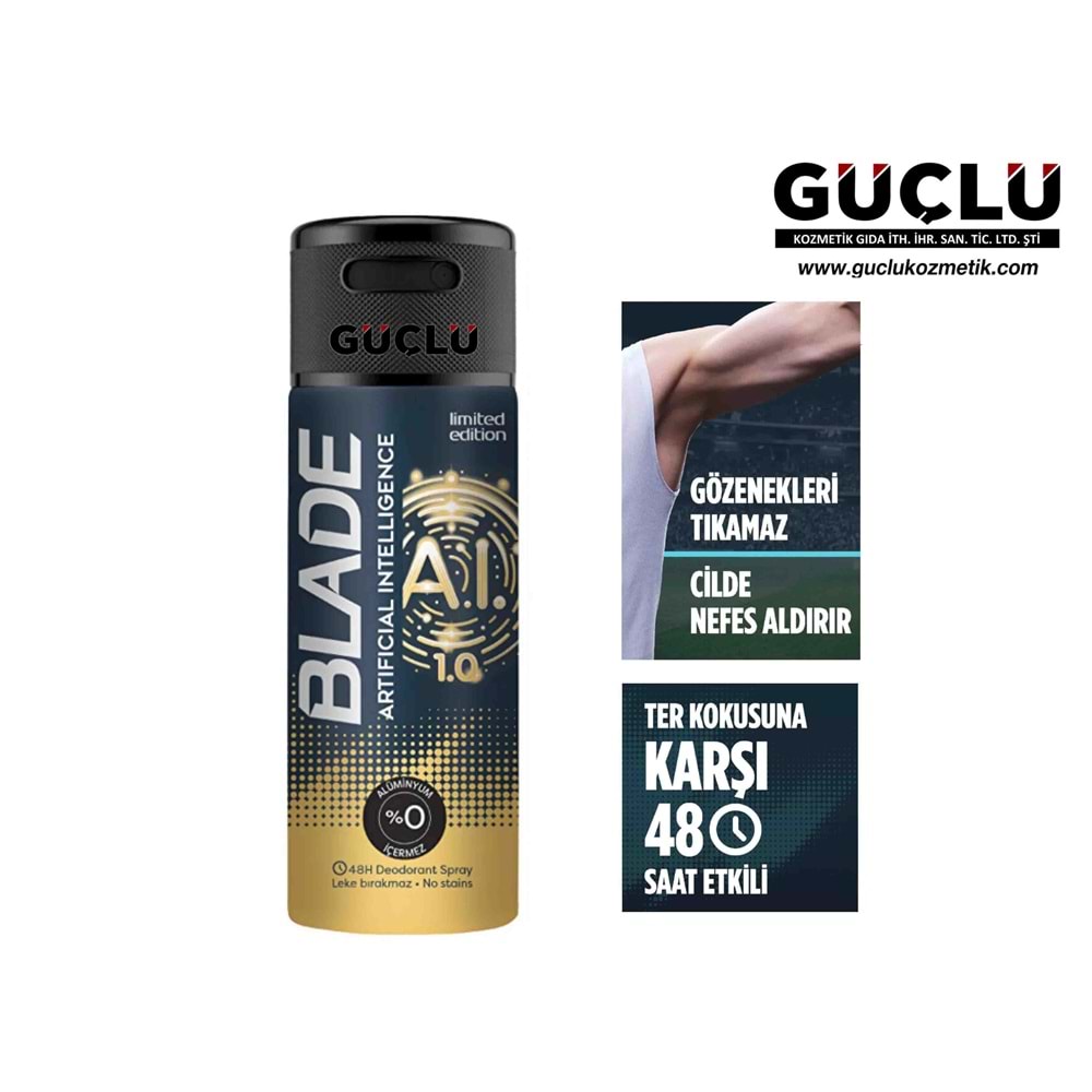 BLADE DEO 150ML ARTIFICIAL INTELLIGENCE 1.0*6LI