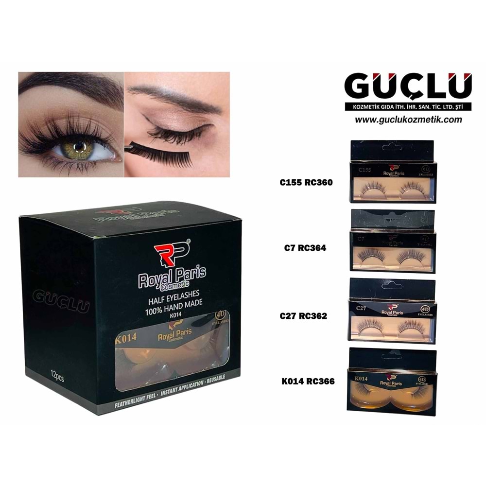 ROYAL P. TAKMA KİRPİK 4D C27 RC362*12Lİ