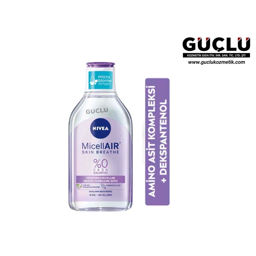 NİVEA MAKYAJ TEM.SUYU 400ML MİCELLAR HASS.CLT 3513*5Lİ