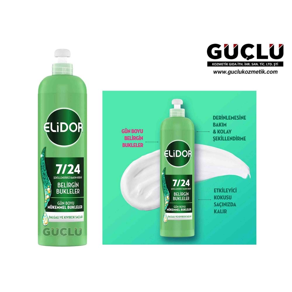 ELİDOR 7/24 BAKIM KREMİ 240ML BELİRGİN BUKLELER 8280*6LI