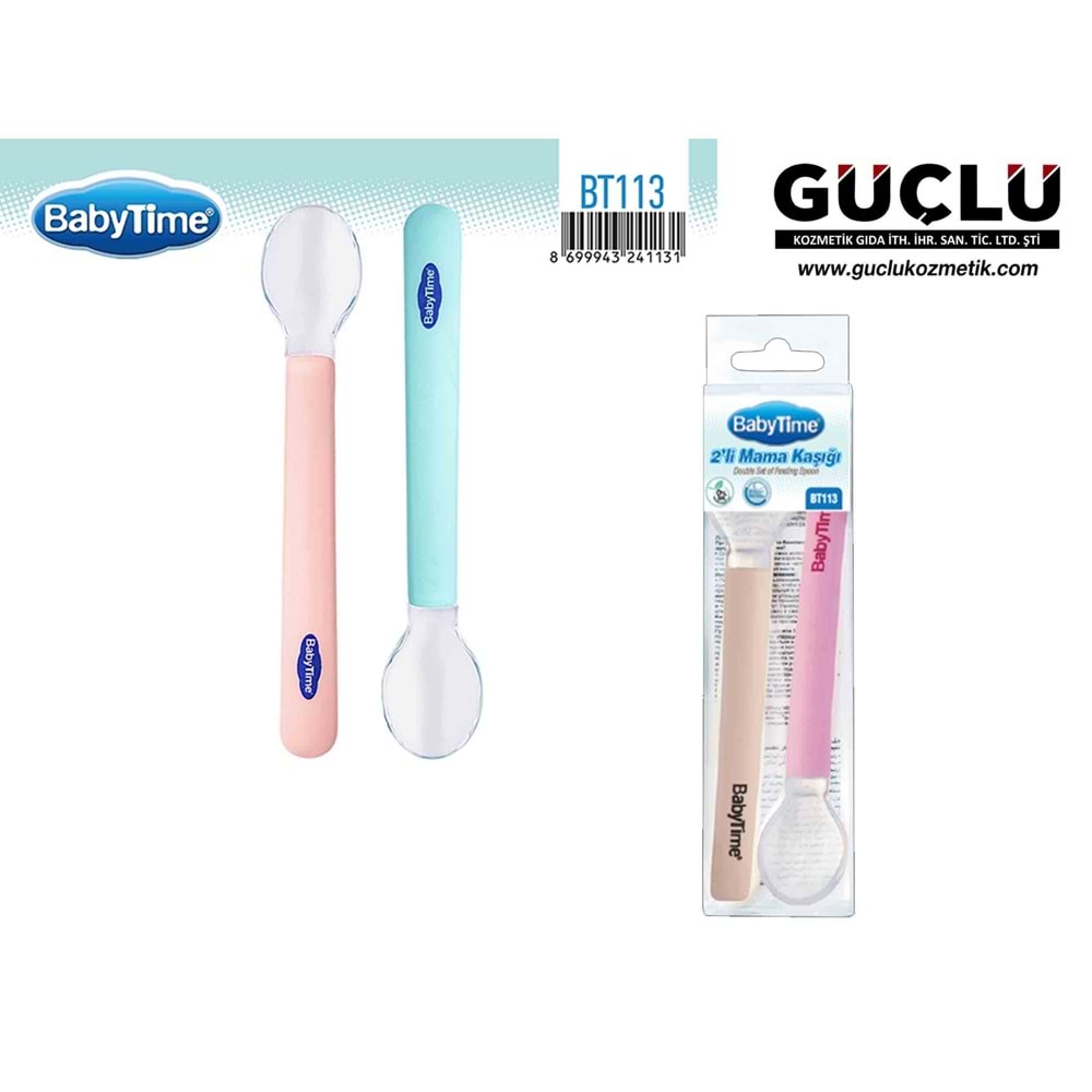 BABYTİME SİLİKON KAŞIK (2LI) BT113*40LI