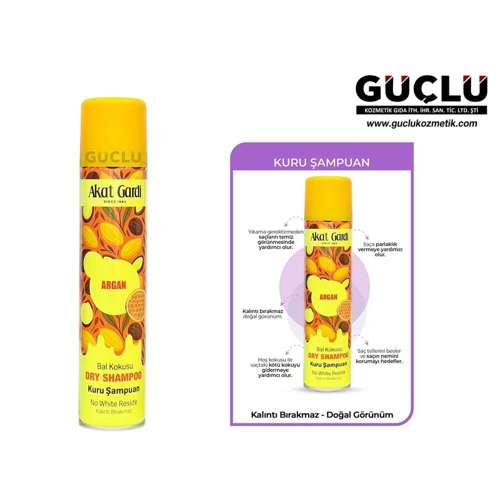 AKAT GARDİ KURU ŞAMPUAN 200ML ARGAN 0317*12Lİ