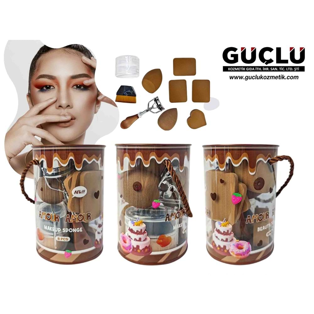 AMOUR A. MAKYAJ SÜNGERİ-KİRPİK KIV 8Lİ SET TRK400*6LI