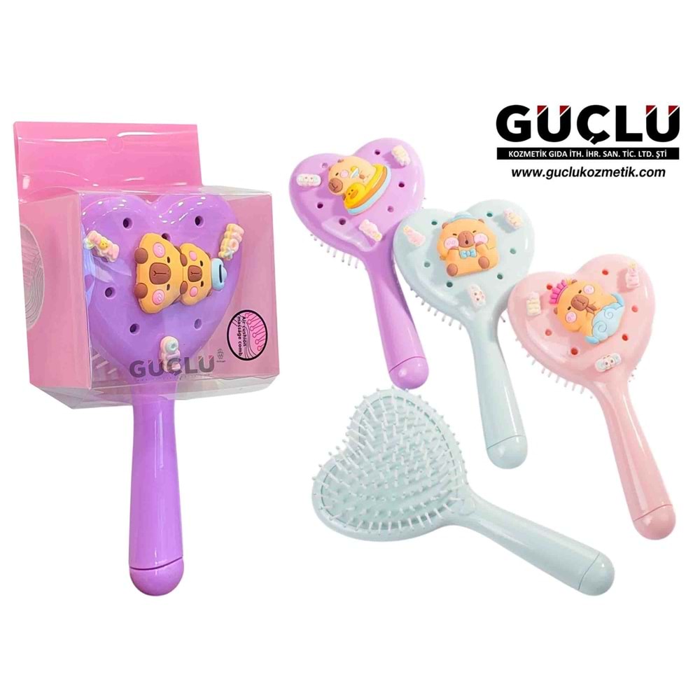 LİNPOOX SAÇ FIRÇASI KALPLİ SRC2*12Lİ