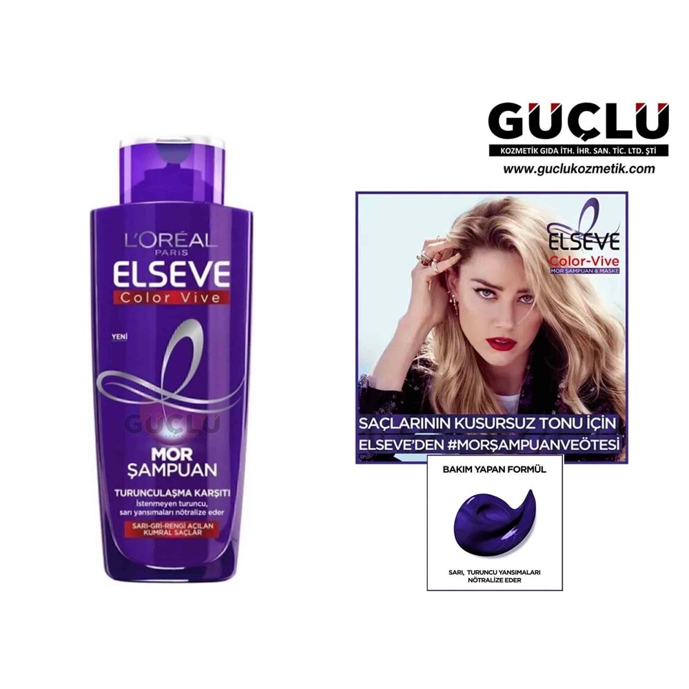 LOREAL ELSEVE MOR ŞAMPUAN 200ML 9148*6LI