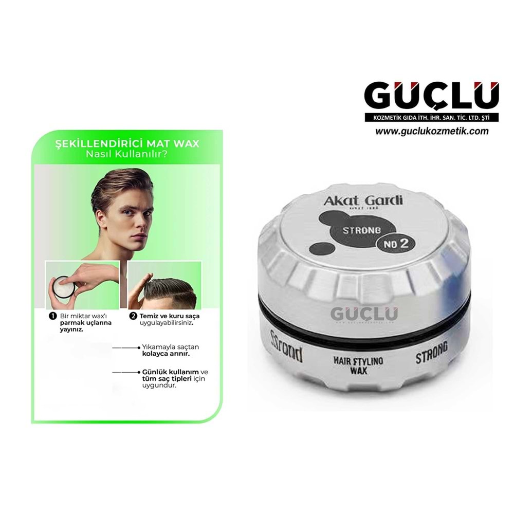 AKAT GARDİ WAX 150ML 02 STRONG GRİ*12Lİ