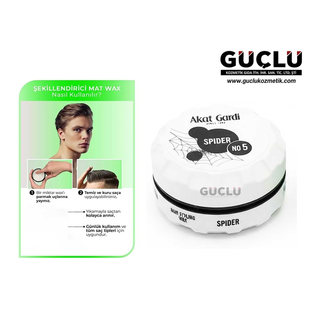 AKAT GARDİ WAX 150ML 05 SPIDER BEYAZ*12Lİ