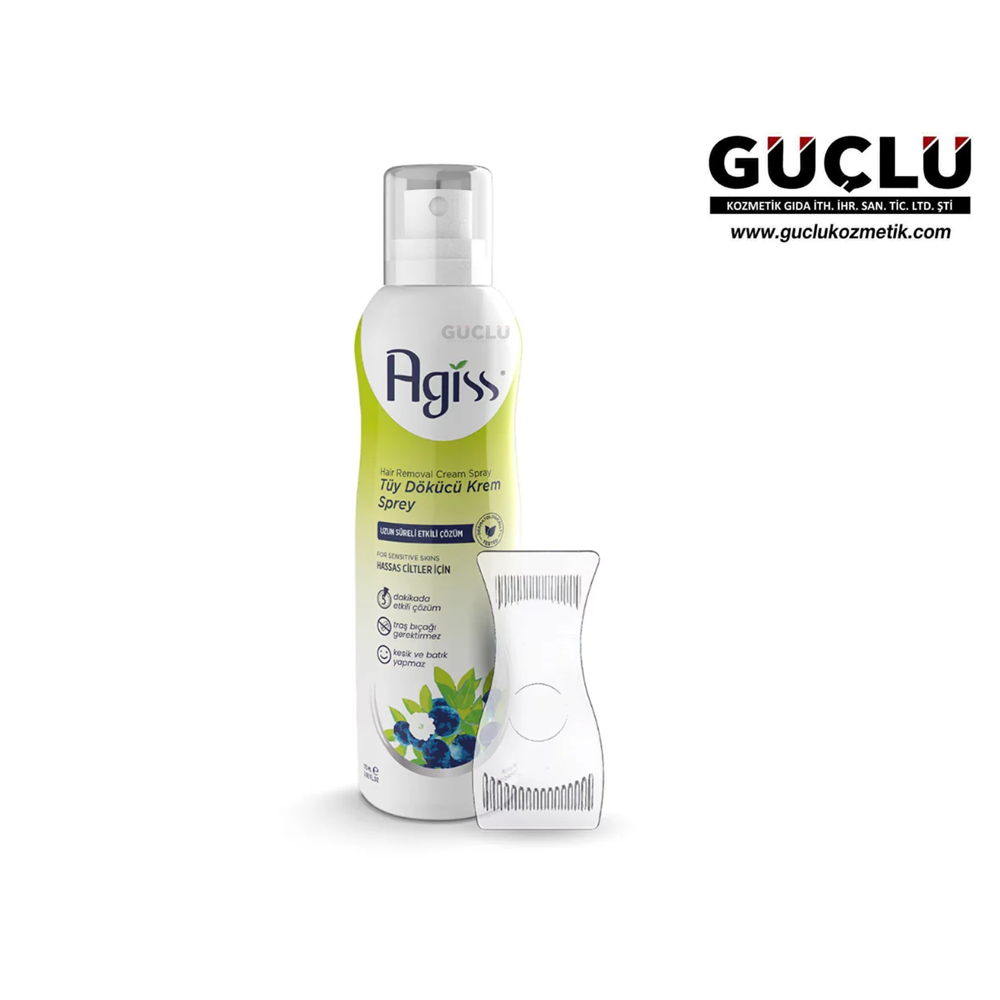AGİSS TÜY DÖKÜCÜ KREM SPREY 175ML HASSAS CİLTLER*24LÜ