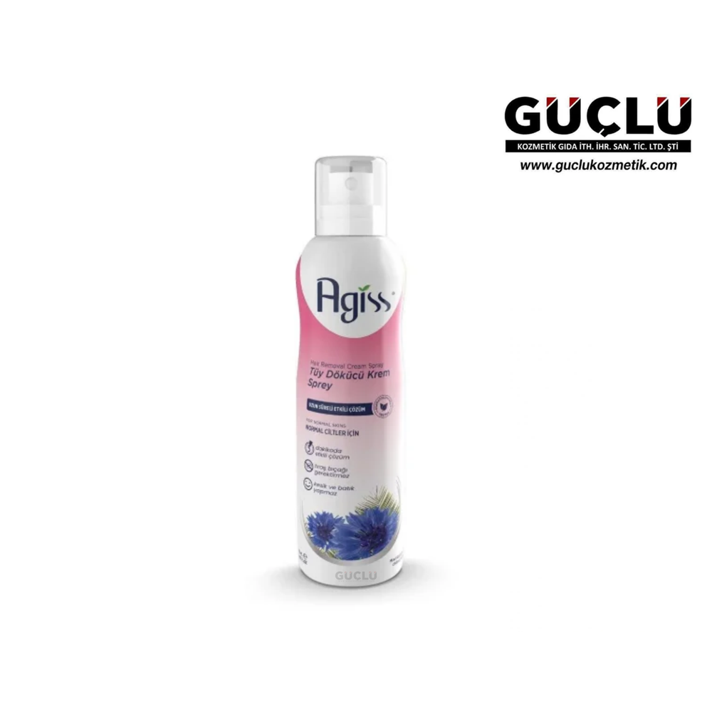AGİSS TÜY DÖKÜCÜ KREM SPREY 175ML NORMAL CİLTLER*24LÜ
