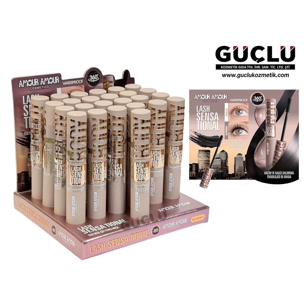 AMOUR A. MASKARA LASH SENSATIONAL 360° BODY AR3814*24LÜ