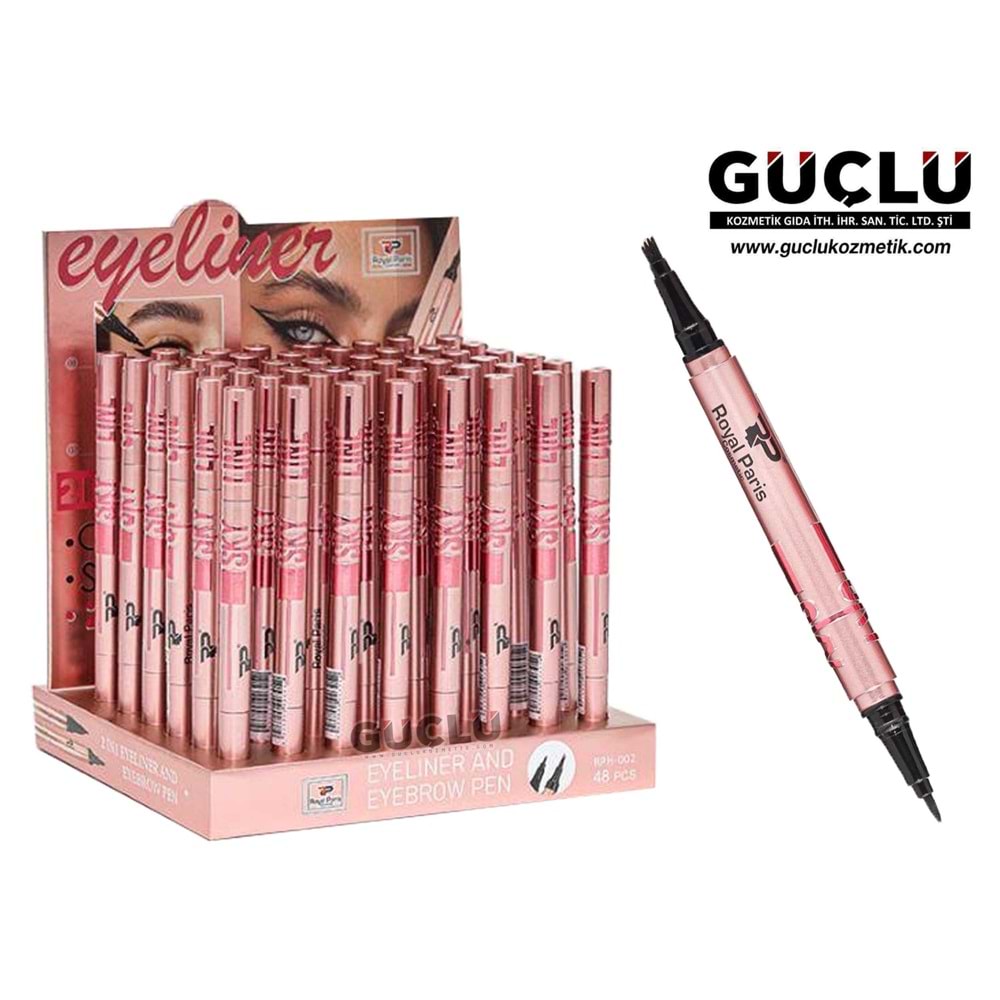 ROYAL P. 2IN1 SKY EYELINER & KAŞ KALEMİ RPH002*48Lİ