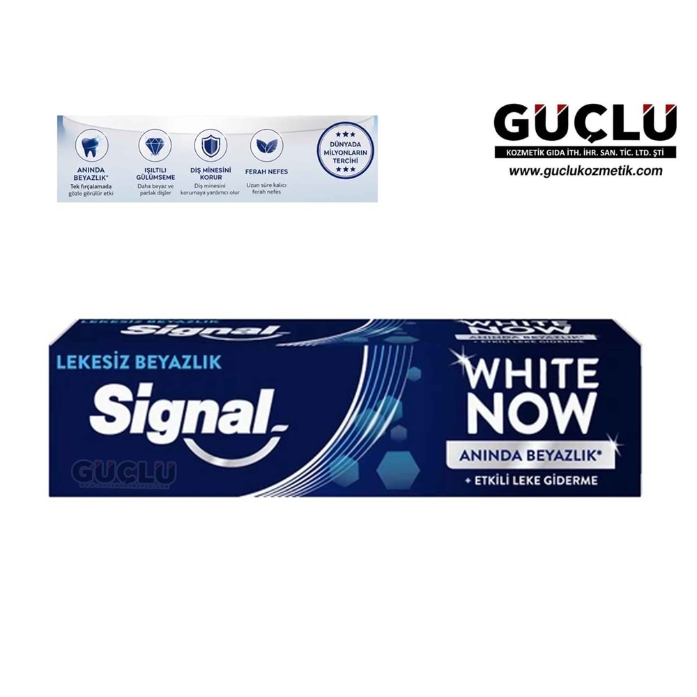 SİGNAL DİŞ MACUNU 75ML WHİTE NOW ANINDA BEYAZLIK 2639*24LÜ