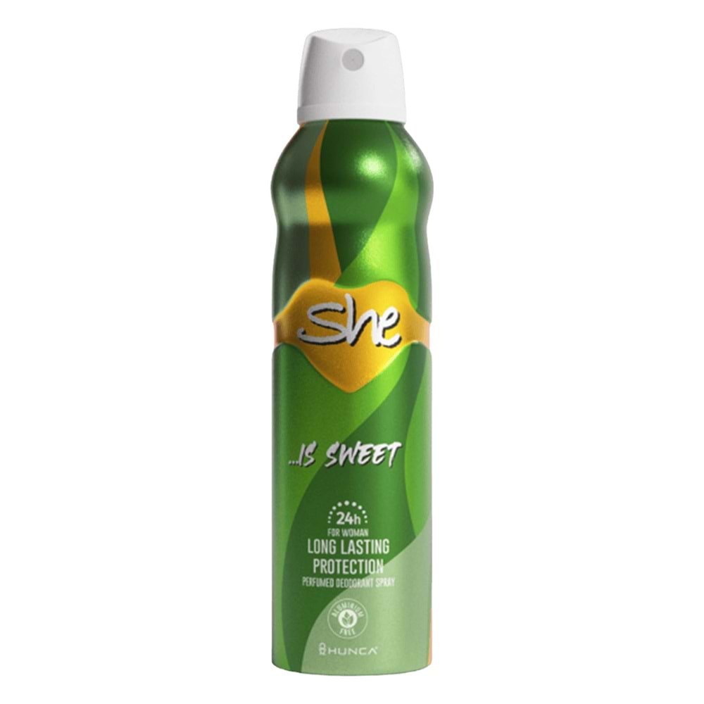 SHE DEODORANT 150ML IS SWEET*6LI